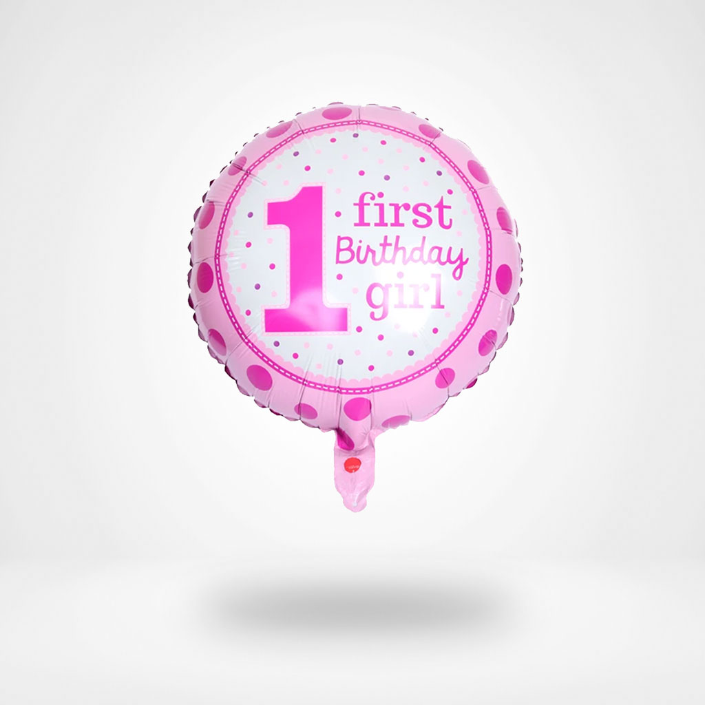 Flowrista Online Flowers Shop Girl 1st Birthday Balloon