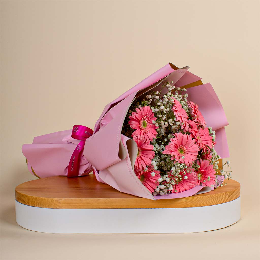 Flowrista Online Flowers Shop باقة ورد وردية فاخرة